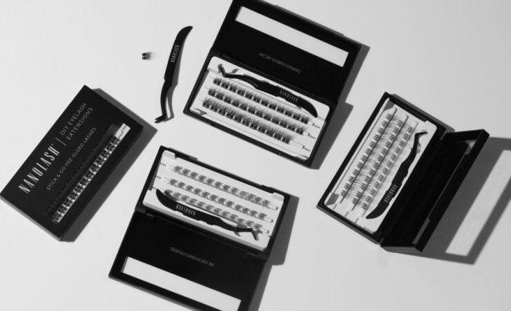 pestanas en racimo con pre adhesivo nanolash